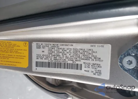 2003 Lexus Rx 300 z USA, uszkodzony, nr VIN JTJGF10U930158523